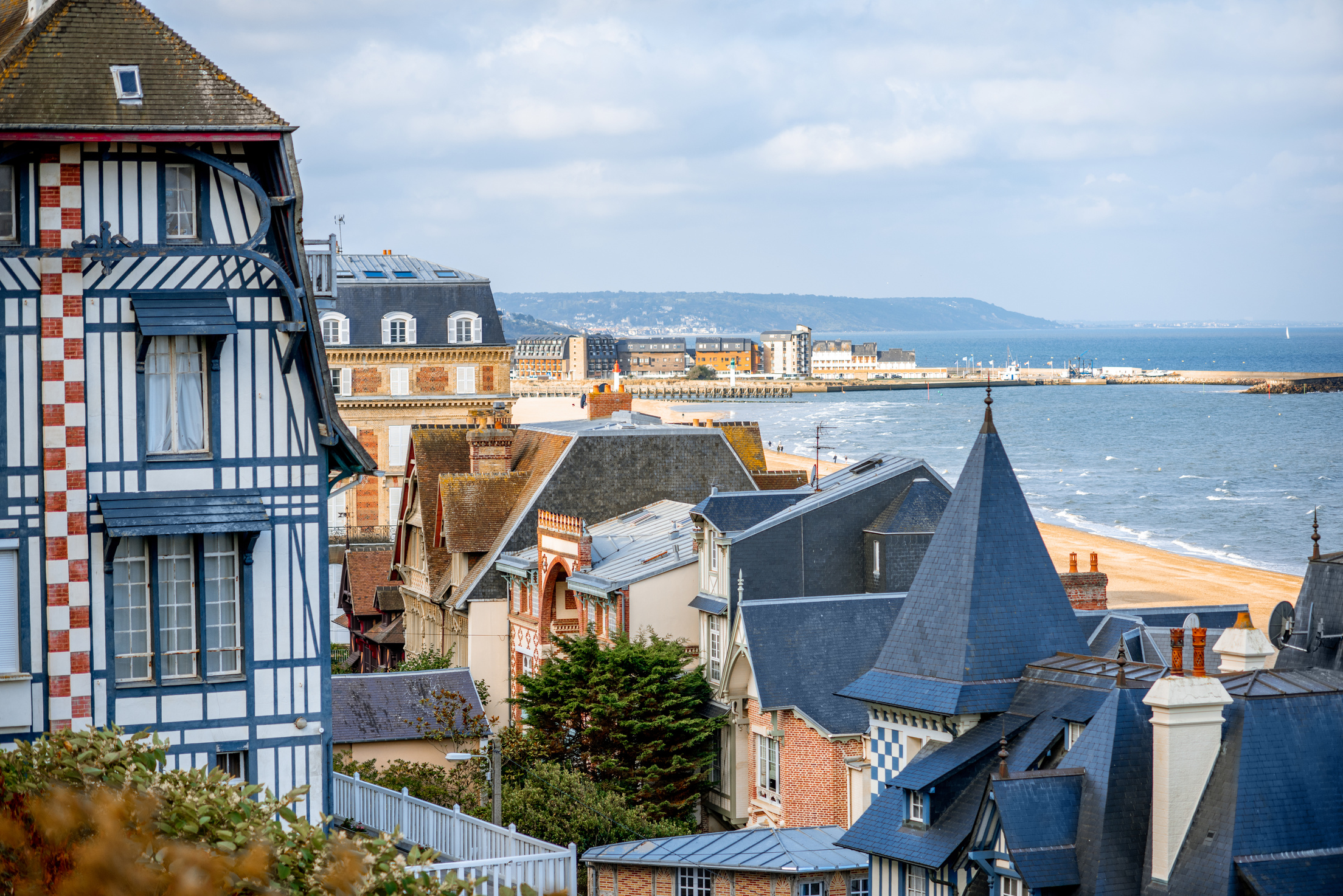 Cityscape View of Trouville in France