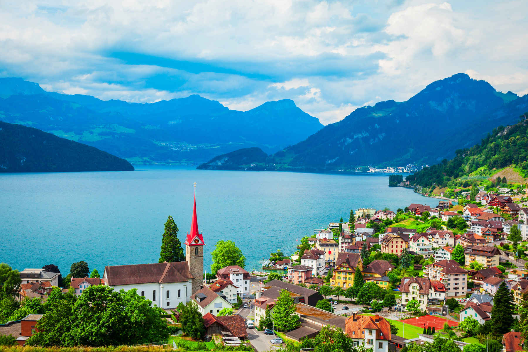 Weggis Town on Lake Lucerne